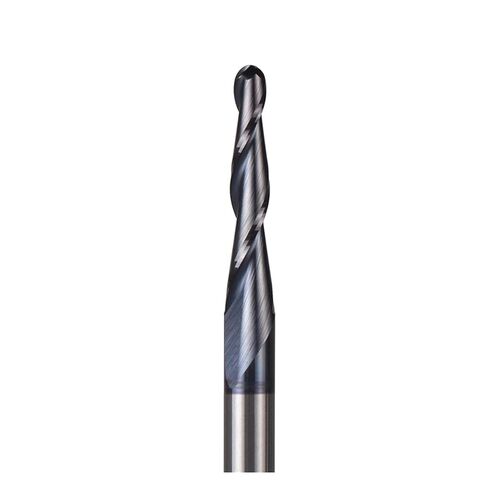 5pcs/Lot Tapered Ball Nose Spiral End Mill Tungsten Solid Carbide 3.175mm Nano Coating CNC Router Bits Taper Wood Metal Milling Cutter(5PC R0.25 D3.1 HRC55) in Saudi Arabia