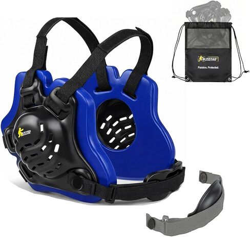 Wrestling Headgear BJJ Ear Guard for Youth & Adult – 2-in-1 Interchangeable Chin Cup & Pad - Includes Ventilated Mesh Gear Bag in Saudi Arabia