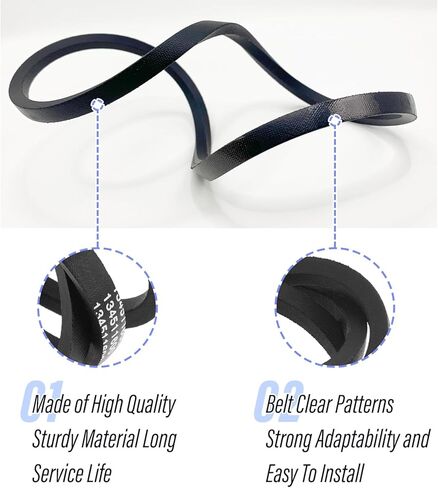 134511600 Washer Drive Belt Compatible with Frigidaire Whirlpool Amana Washers Replaces 156860 131234000 131686100 13416110 AP3867042 PS1146950 in Kuwait