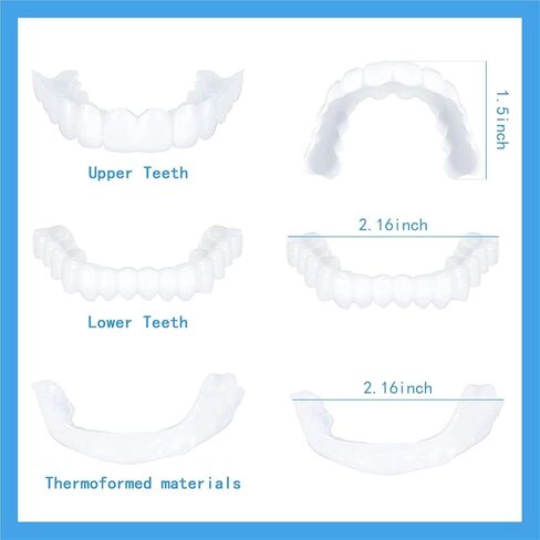زوجين، قابلان للتعديل للرجال والنساء، قابلان للتعديل مؤقتًا، استعادة الابتسامة الواثقة مؤقتًا (4) in Kuwait