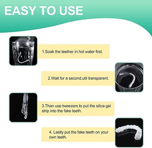 زوجين، قابلان للتعديل للرجال والنساء، قابلان للتعديل مؤقتًا، استعادة الابتسامة الواثقة مؤقتًا (4) in Kuwait