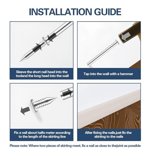 SOPAMI 200 قطعة من المسامير ذات الرأس المزدوج بدون خياطة مع قطعتين من أدوات الأكمام، أظافر مزدوجة الجوانب لا تترك علامات، ومسامير أمان غير مرئية للألواح الخشبية. in Kuwait