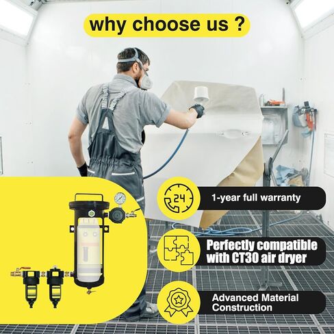 Replacement 130504 Desiccant Cartridge Compatible with Devilbiss CT30 Filter, Desiccant Cartridge for Devilbiss Air Dayer, High-Permeability Bag with Premium Absorbent Material in Kuwait