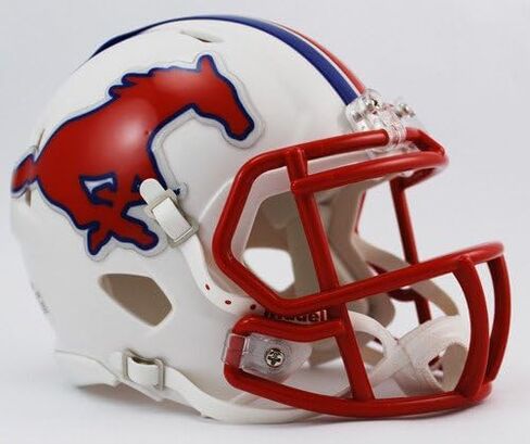 SMU Southern Methodist Mustangs Riddell Speed Mini Football Helmet in Saudi Arabia