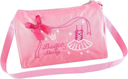 Drfeify Girls ballet bag, kids dance sports backpack with large capacity and adjustable strap, for ballet dance clothing A4 book phone (Pink) in Saudi Arabia