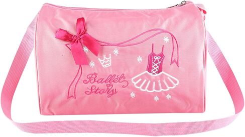 Drfeify Girls ballet bag, kids dance sports backpack with large capacity and adjustable strap, for ballet dance clothing A4 book phone (Pink) in Saudi Arabia