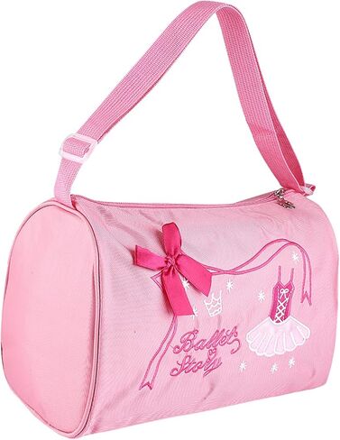 Drfeify Girls ballet bag, kids dance sports backpack with large capacity and adjustable strap, for ballet dance clothing A4 book phone (Pink) in Saudi Arabia