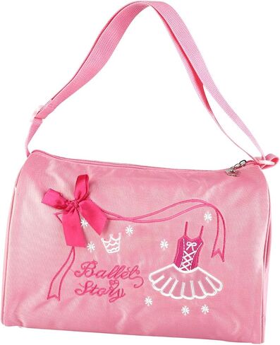 Drfeify Girls ballet bag, kids dance sports backpack with large capacity and adjustable strap, for ballet dance clothing A4 book phone (Pink) in Saudi Arabia