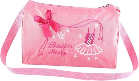 Drfeify Girls ballet bag, kids dance sports backpack with large capacity and adjustable strap, for ballet dance clothing A4 book phone (Pink) in Saudi Arabia