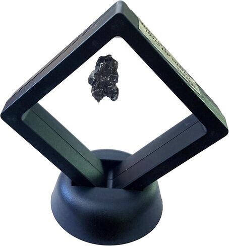 Genuine 6g Meteorite Specimen from Argentina in Floating Display – Real Space Rock from Campo del Cielo Crater Field in Kuwait
