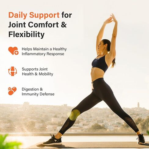 مكمل الكركمين الكركم من كم ستارز مع الزنجبيل والفلفل الأسود بيوبيرين، مكملات المفاصل للرجال والنساء، دعم المفاصل وتخفيف الالتهاب، غير معدل وراثيًا، خالي من الغلوتين ونباتي، 1000 مجم 60 كبسولة in Kuwait