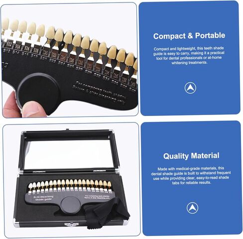 دليل ظلال الأسنان، أدوات احترافية ثلاثية الأبعاد R-20 لطب الأسنان، صواني تبييض الأسنان، مخطط ظلال تبييض الأسنان لتتبع ومقارنة صواني التأثير in Kuwait