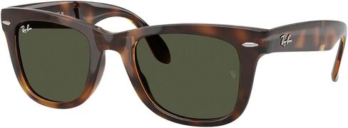 Ray-Ban RB4105 Folding Wayfarer Square Sunglasses, Light Havana/Clear Gradient Brown, 54 mm in Saudi Arabia