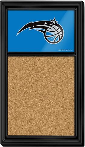 The Fan-Brand NBA Orlando Magic: Cork Note Board- Sports Decor for Home, Game Room, Fan Cave & Garage - USA Made in Kuwait