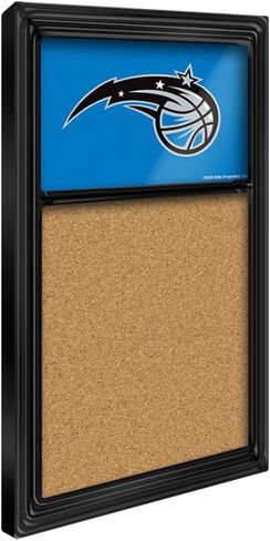 The Fan-Brand NBA Orlando Magic: Cork Note Board- Sports Decor for Home, Game Room, Fan Cave & Garage - USA Made in Kuwait