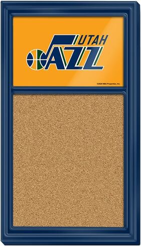 The Fan-Brand NBA Utah Jazz: لوحة ملاحظات قابلة للمسح الجاف تحمل الشعار - ديكور رياضي للمنزل وغرفة الألعاب وكهف المعجبين والمرآب - صناعة أمريكية in Saudi Arabia