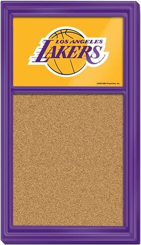 العلامة التجارية Fan-Brand NBA Los Angeles Lakers: لوحة ملاحظات من الفلين - ديكور رياضي للمنزل وغرفة الألعاب وكهف المعجبين والمرآب - صناعة أمريكية in Saudi Arabia