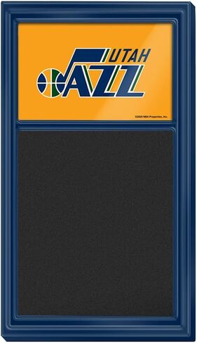 The Fan-Brand NBA Utah Jazz: لوحة ملاحظات قابلة للمسح الجاف تحمل الشعار - ديكور رياضي للمنزل وغرفة الألعاب وكهف المعجبين والمرآب - صناعة أمريكية in Saudi Arabia