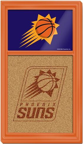 The Fan-Brand NBA Phoenix Suns: Dual Logo - Cork Note Board- Sports Decor for Home, Game Room, Fan Cave & Garage - USA Made in Saudi Arabia