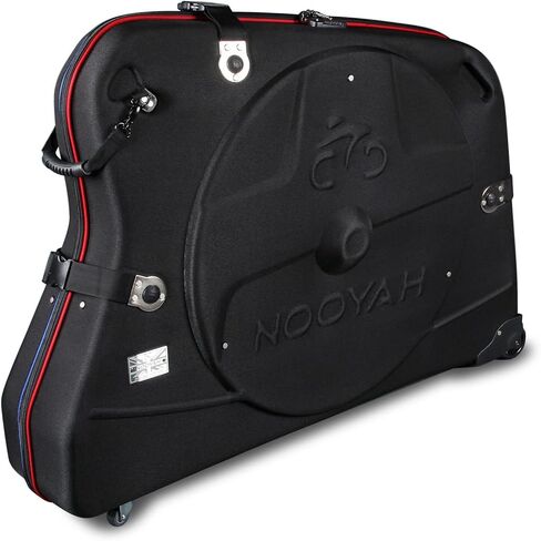 NOOYAH Bike Travel Case Hardshell Bicycle Airplane Travel Bag Lightweight & Durable Cycling EVA Pod with TSA Lock for Road and MTB Bikes Transport in Saudi Arabia