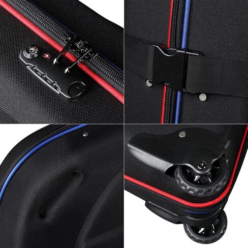 NOOYAH Bike Travel Case Hardshell Bicycle Airplane Travel Bag Lightweight & Durable Cycling EVA Pod with TSA Lock for Road and MTB Bikes Transport in Saudi Arabia