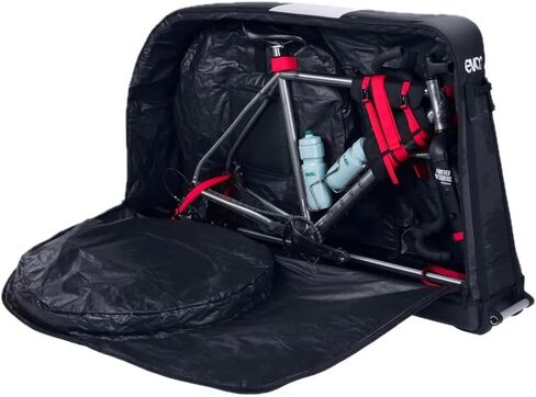 EVOC Bike Bag Pro Multi-Color - Lightweight Impact-Resistant Polycarbonate Bike Transport Bag with CLIP-ON WHEEL 3.0, Fits Road, Gravel, XC, Enduro & DH Bikes up to 130cm Wheelbase, Includes Bike Stan in Saudi Arabia