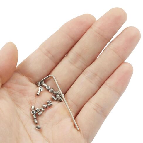 25 قطعة من براغي مجموعة مقابس سداسية من الفولاذ المقاوم للصدأ مقاس 4-40 × 1/8 بوصة، براغي مجموعة مقابس سداسية من الفولاذ المقاوم للصدأ بنقطة كأس فضية in Kuwait