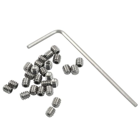 25 قطعة من براغي مجموعة مقابس سداسية من الفولاذ المقاوم للصدأ مقاس 4-40 × 1/8 بوصة، براغي مجموعة مقابس سداسية من الفولاذ المقاوم للصدأ بنقطة كأس فضية in Kuwait
