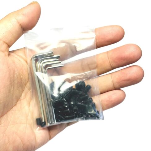 95pcs Set Screws Assortment Kit with Hex Wrench, Grub Screws M3 M4 M5 M6 M8 for Home Repair, Repair Furniture, Electronic Product, Install Door Lock, DIY, Fixtures, 12 Sizes in Kuwait