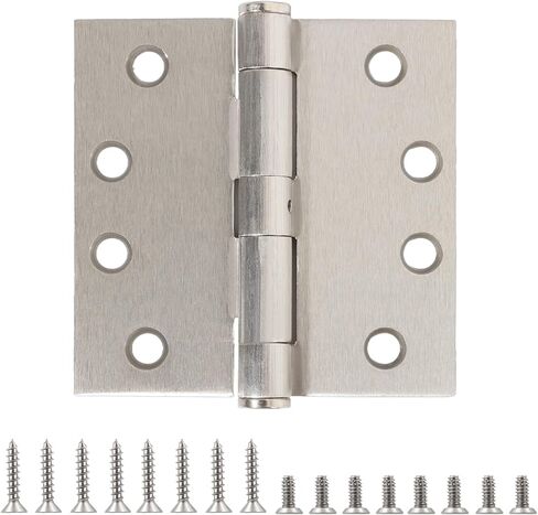 4" Black Ball Bearing Door Hinges Stainless Steel 4 inch Square Interior Exterior Door Hinges Heavy Duty Matte Black Hinges for Fence Gate,Security Front Door,Outdoor,Bath Room,Hotel,Commercial Grade in Kuwait