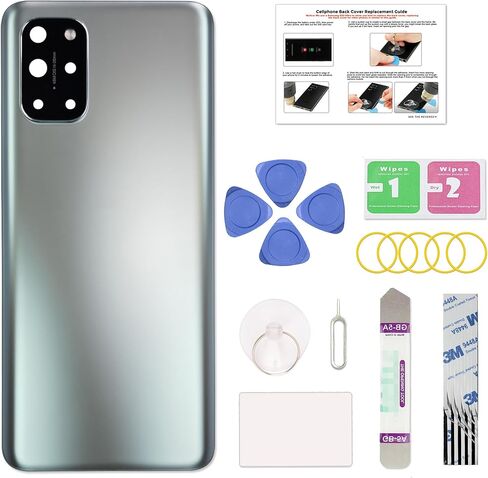 Compatible with OnePlus 8T Back Cover Replacement, OnePlus 8T Back Housing Door with Pre-installed Camera Lens, Repair Tools & Instruction, Aquamarine Green in Saudi Arabia