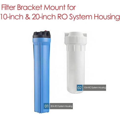 Stainless Steel Universal Water Filter Bracket Mount for 10-inch & 20-inch RO System Housing, Heavy-Duty Wall Mounting Bracket (1-Pack) in Kuwait