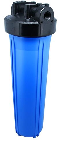 20" Neo-Pure Black/Blue Filter Housing | Blue Sump with Black Cap | No Pressure Relief or Standard Cap | 1 Inch NPT Connection | Durable High-Capacity Water Filtration Housing in Kuwait