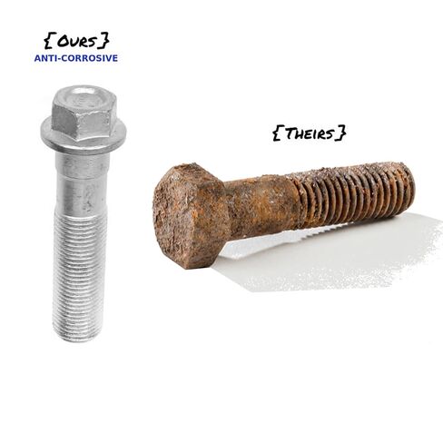 رجال التعليق 4 قطع M12-1.25 x 70 مسامير ملولبة جزئيًا مع صواميل شفة مقاومة للتآكل لسوق السيارات وتطبيقات درجات الحرارة العالية - الفئة 10.9 الزنك الأصفر in Kuwait
