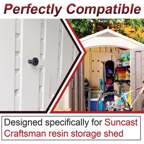 30 قطعة من البراغي الطويلة السوداء المتوافقة مع سقائف تخزين Suncast، وملحقات البراغي البديلة، سهلة التركيب in Kuwait