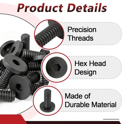 30 قطعة من البراغي الطويلة السوداء المتوافقة مع سقائف تخزين Suncast، وملحقات البراغي البديلة، سهلة التركيب in Kuwait