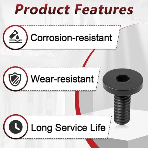 30 قطعة من البراغي الطويلة السوداء المتوافقة مع سقائف تخزين Suncast، وملحقات البراغي البديلة، سهلة التركيب in Kuwait