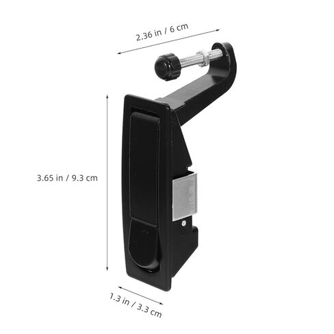 Compression Latch Lock for Industrial Equipment Cabinet Door, Zinc Alloy Adjustable Lever, Black Button Type, Door Latch Replacement Accessory for Machinery Enclosures in Saudi Arabia