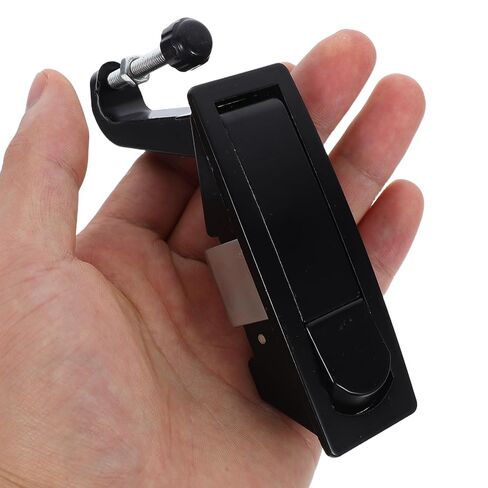 Compression Latch Lock for Industrial Equipment Cabinet Door, Zinc Alloy Adjustable Lever, Black Button Type, Door Latch Replacement Accessory for Machinery Enclosures in Saudi Arabia