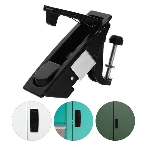 Compression Latch Lock for Industrial Equipment Cabinet Door, Zinc Alloy Adjustable Lever, Black Button Type, Door Latch Replacement Accessory for Machinery Enclosures in Saudi Arabia