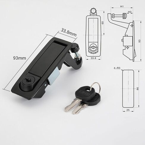 Zinc Alloy Compression Bolt – Direct Replacement for Practical Trigger Bolt Locks, Black with Key in Saudi Arabia