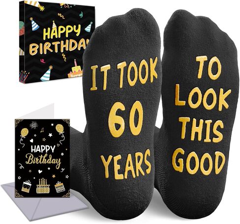Happypop 50th 60th Homes Movies - 50 60 alled Birthday Socks for Women Man Her Her in Saudi Arabia