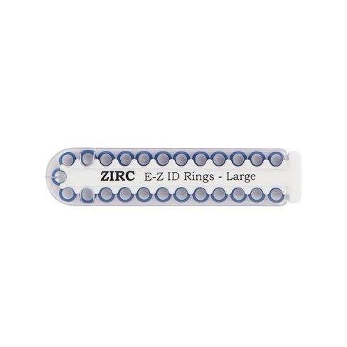 Zirc Dental 70Z200T E-Z ID حلقات أداة كبيرة منتصف الليل الأزرق 25 / Pk in Kuwait