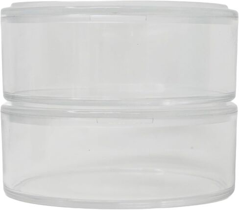 2 Pack - Round Hockey Puck Holder | Clear Stackable Display Tube Case in Kuwait