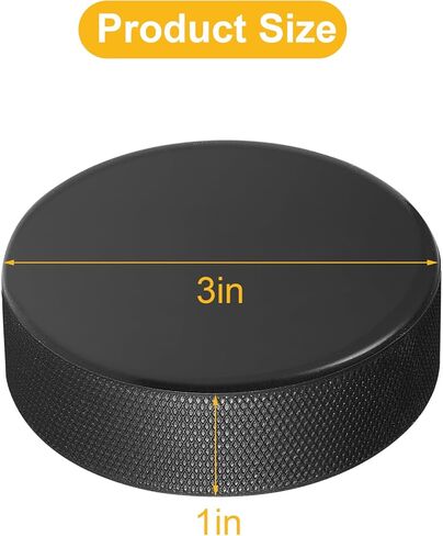 Official Standard Ice Hockey Pucks, Black, 3 Inch Diameter, 6 oz, Regulation Size, 50 Pack in Kuwait