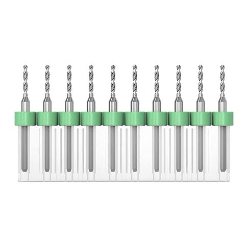 Twist Drill Bits,Metal Bit,PCB Tungsten Carbide Rotary Tool Jewelry CNC Engraving Print Circuit Board Micro 10Pcs(Diameter 1.75mm) in Kuwait