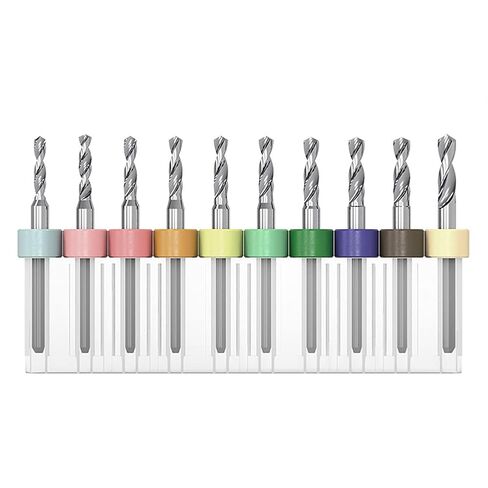 Twist Drill Bits,Metal Bit,PCB Set 2.1Mm to 3Mm for Print Circuit Board Jewelry CNC Engraving 10Pcs in Kuwait