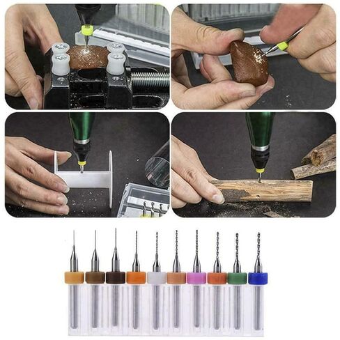 Twist Drill Bits,Metal Bit,PCB Set 2.1Mm to 3Mm for Print Circuit Board Jewelry CNC Engraving 10Pcs in Kuwait