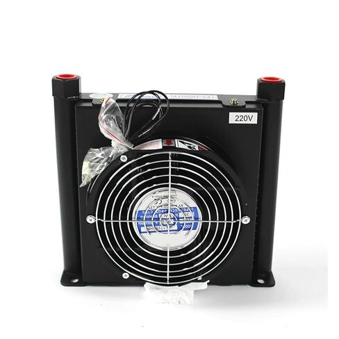 AJ1025T-CA Oil Cooling Heat Exchanger with 25L/min Flow Rate Oil Radiator Air Cooler for CNC Hydraulic System Efficient Shock Absorption(AC380) in Kuwait