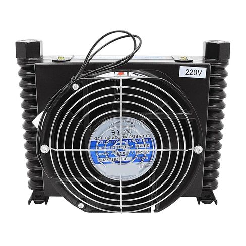 Oil Cooling Heat Exchanger Radiator Oil Cooler Plate Pin AL609T-CA 10L/min Flow Hydraulic System Efficient Shock Absorption(AC110) in Kuwait